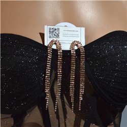 Aros fantasia estrass colgante - GO