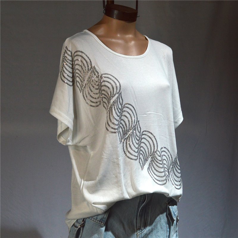 Mujer Remeron morley estampa hojas estrass - FR