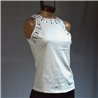 Mujer Musculosa modal cuello y mangas piedras espejo - FR