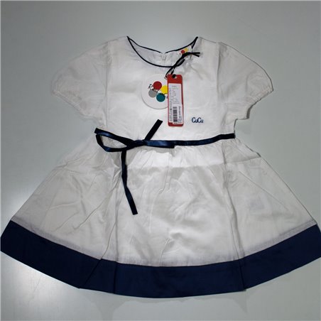 Nena vestido combinado cintura moño OP-302