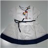Nena vestido combinado cintura moño OP-302
