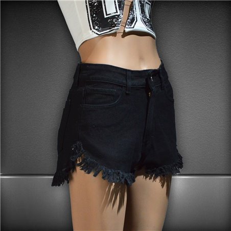 Mujer Short jean desflecado - BL