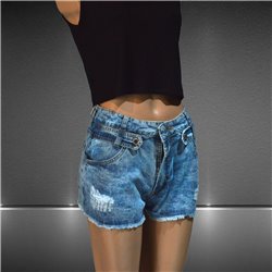 Mujer Short jean tiro medio presilla en bolsillo - EMB