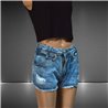 Mujer Short jean tiro medio presilla en bolsillo - EMB