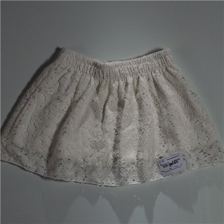 Nena pollera encaje cintura elastica