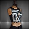 Mujer Musculosa microfibra corta abertura alfileres estampa 08- TOP