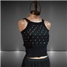 Mujer Musculosa tejida frente tachas estrass - LOG