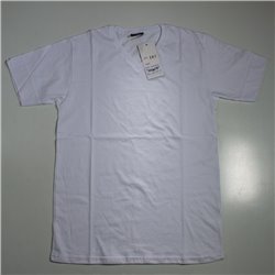 Hombre remera algodon lisa escote V o escote U