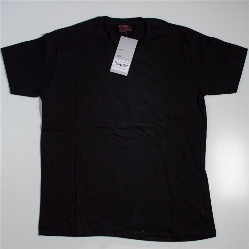 Hombre remera algodon lisa escote V o escote U