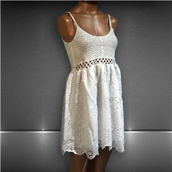 Mujer Vestido broderie combinado canesu crochet - FRA