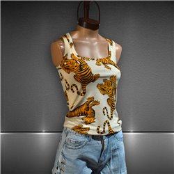 Mujer Musculosa modal estampa tigres - PI