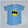 Nene remera algodon aplique lentejuelas transformables BATMAN y SUPERMAN
