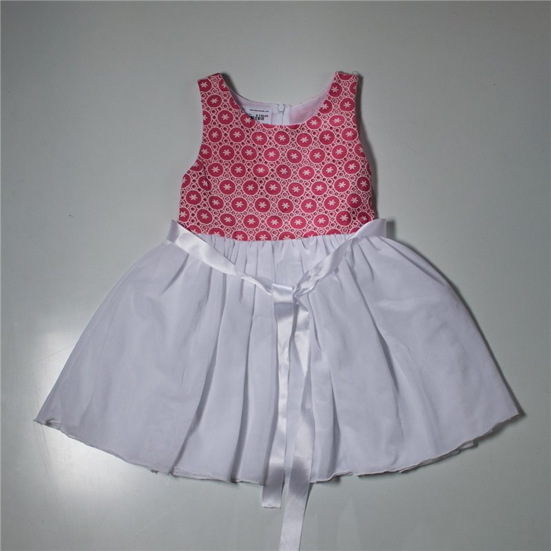 Nena vestido canesu calado falda tull con cinta