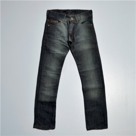 Nene pantalon jean con rebote localizado costura naranja LOZACH