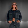 Mujer Campera jean cambinada engomado - EM