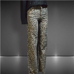 Mujer Pantalon jean recto estampa print - TY