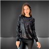 Mujer Sweater bremer frente bordado lentejuelas cuello redondo - FRA