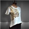 Mujer Remera algodon bordado lentejuelas print - FRA