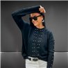 Mujer Sweater bremer ocho frente tachas estrass - FRA