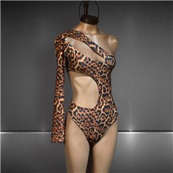 Mujer Body lycra un hombro estampa print - TY