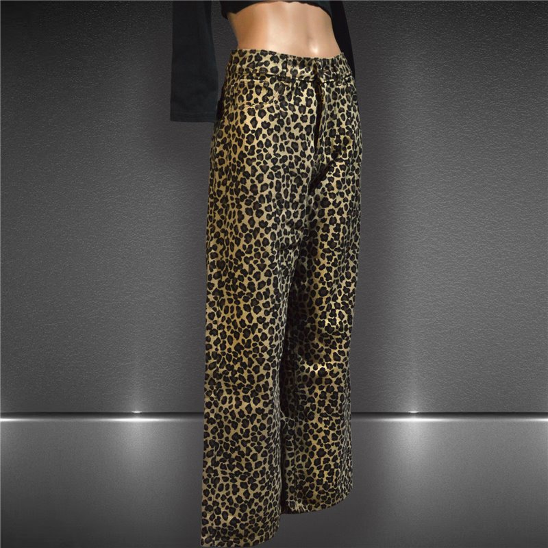 Mujer Pantalon jean wide leg print - BEL