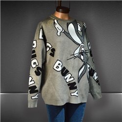 Mujer Sweater tejido amplio estampa BUGS BUNNY - COL