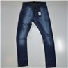 Hombre pantalon jean elastizado localizado con rotura