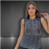 Mujer Musculosa lurex frente brillo - FRA