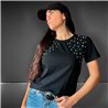 Mujer Remera algodon frente estrass - FRA