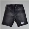 Hombre bermuda jean elastizada localizada