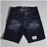 Hombre bermuda jean elastizado frente rasgado