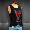 Mujer musculosa lycra frente brillo fuego LOUIS VUITTON