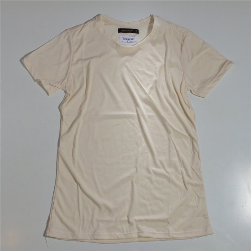 Hombre remera basica algodon escote redondo