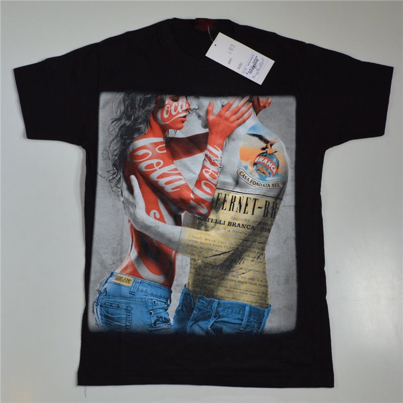 Hombre remera algodon estampa BRANCA FERNET COCA COLA  402
