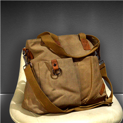 Bolso lona frente doble bolsillo llavero - GOA