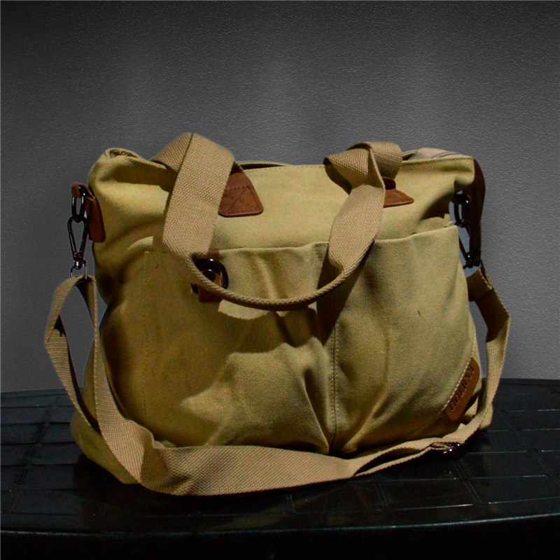 Bolso lona frente doble bolsillo llavero - GOA