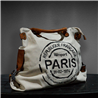 Bolso lona doble manija estampa PARIS