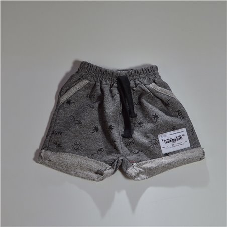 Bebe short rustico estampas PALMERITAS o PEZ