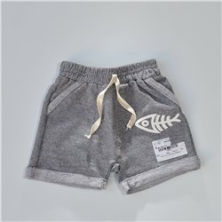 Bebe short rustico estampas PALMERITAS o PEZ
