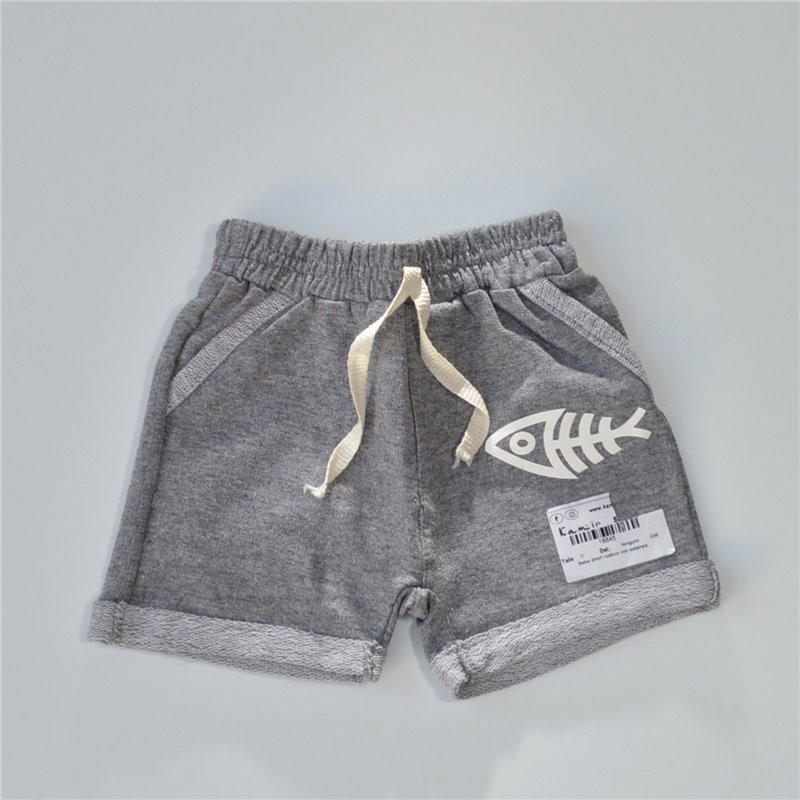 Bebe short rustico estampas PALMERITAS o PEZ