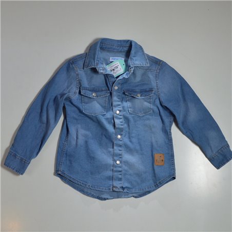 Nene camisa jean elastizada con broches 5102