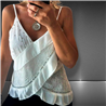 Mujer Musculosa gasa frente bordado canutillos lentejuelas - FRA
