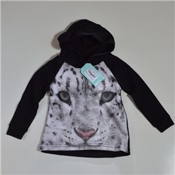 Nene buzo rustico capucha estampa tigre 4330