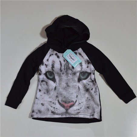 Nene buzo rustico capucha estampa tigre 4330