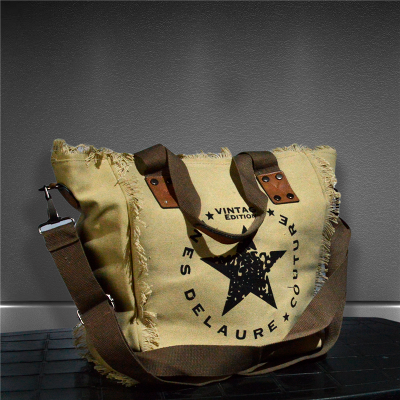 Bolso Lona VINTAGE ESTRELLA mediano - GOA
