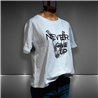 Mujer Remera algodon estampa NEVER GIVE UP - FRA