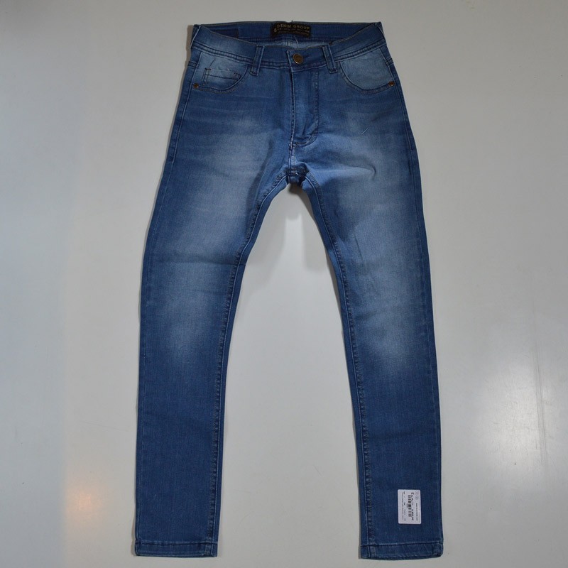 Hombre pantalon jean elastizado clasico