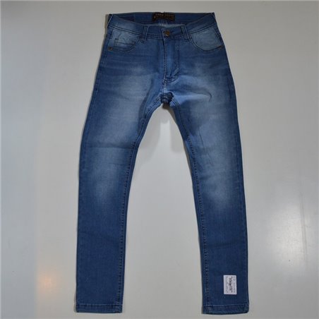 Hombre pantalon jean elastizado clasico