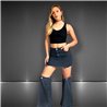 Mujer pollera mini con polaina - EM
