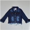 Nena campera jean oscuro sin ruedo